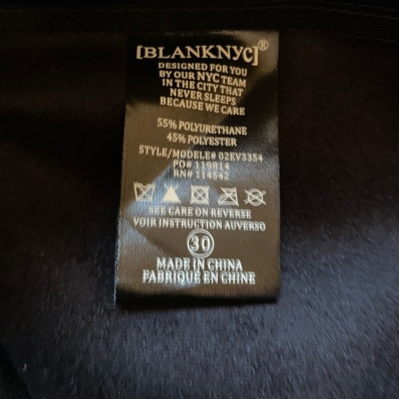 [BLANKNYC] Womens Faux Leather Pants Size Medium/Large - Picture 7 of 9